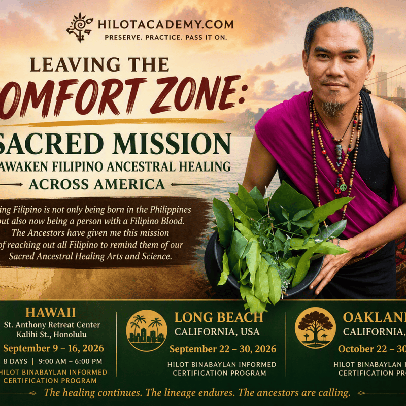 Leaving the Comfort Zone: A Sacred Mission to Reawaken Filipino Ancestral Healing Across&nbsp;America